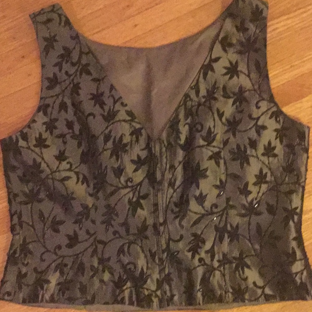 Js Collection Leaf Shell Back Zipper 16 - image 3